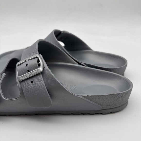 Birkenstock Arizona EVA 42 Sandals Unisex Men's 9/Womens 11 Stone Coin Sliver - Picture 13 of 15